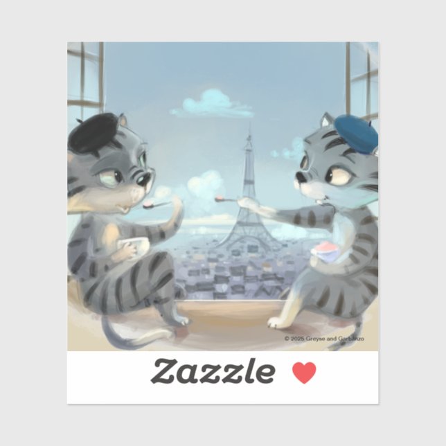 París por Día Pegatina Vinil - Alegría (varios tam (Hoja)