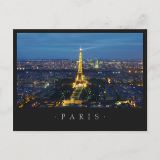 París por postal nocturna