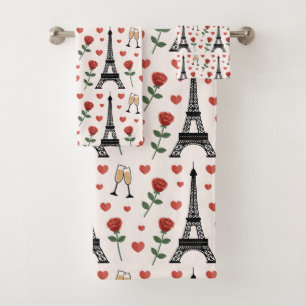 París Romántico Chic Francia Torre Eiffel y Rosas