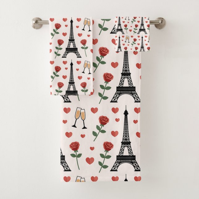 París Romántico Chic Francia Torre Eiffel y Rosas (In situ)