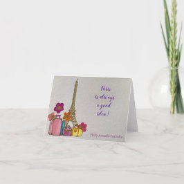 París siempre es una buena tarjeta de notas