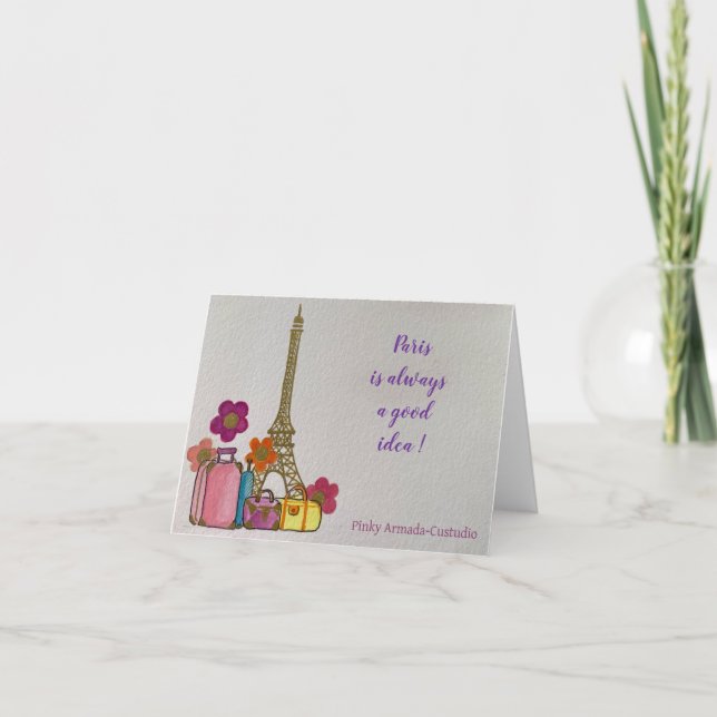 París siempre es una buena tarjeta de notas (Anverso)