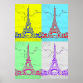París - Torre Eiffel - Arte de inspiración vintage