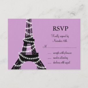 Paris Twinkles RSVP (púrpura)