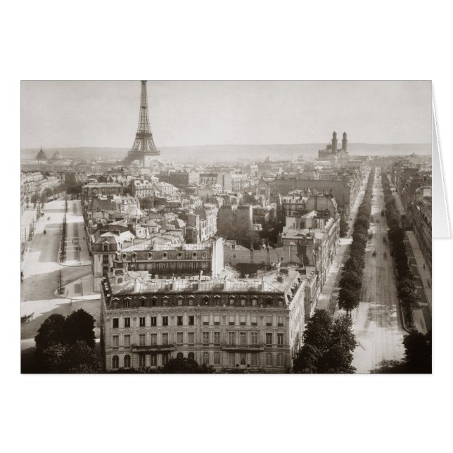 París: Vista aérea, 1900 (Anverso (Horizontal))