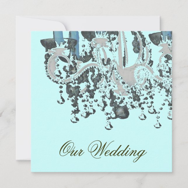 Park Avenue Chandelier ~ Boda de invitaciones (Anverso)