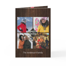 Parka Posse Granero de Madera Tarjeta de Navidad R