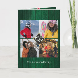 Parka Posse Granero de Madera Tarjeta de Navidad R