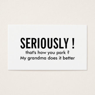 Parking Funny Simple Negro