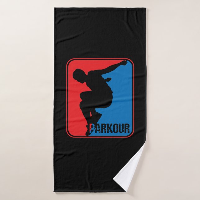 parkour Logo (Toalla de baño)