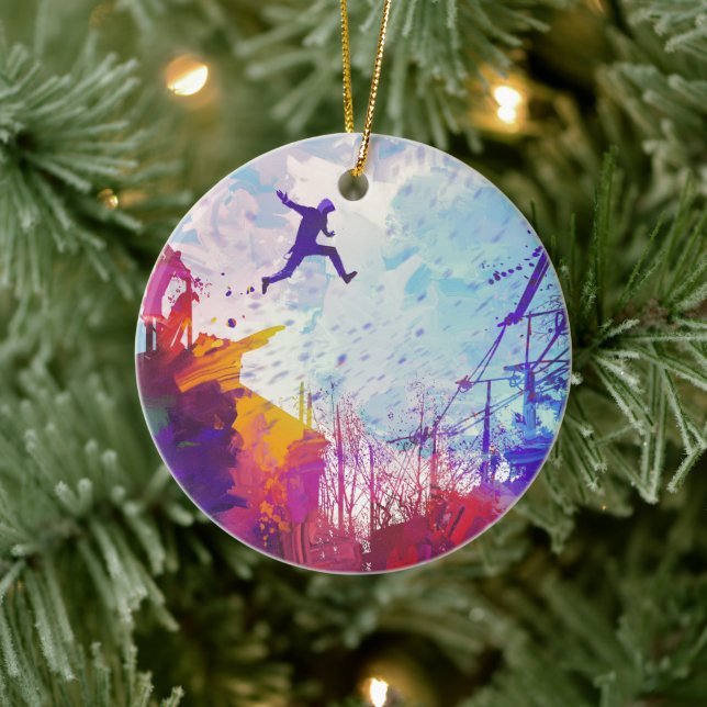 Parkour Urbanismo Libre Circulación Decoración De  (Árbol)