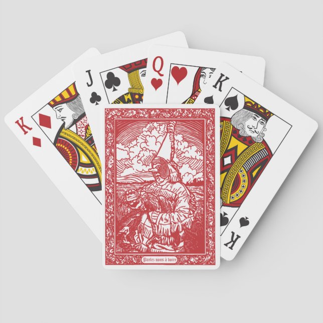 Parlez nous à beber Mazo de Cartas de Bourrée (Reverso)