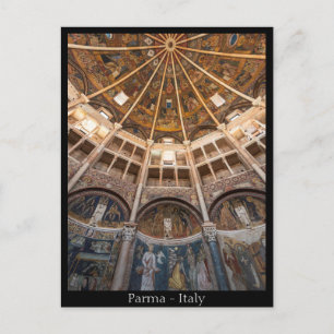 Parma Baptisterio, postal italiana