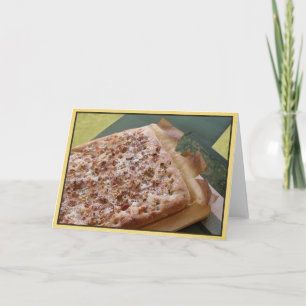 Parmesano de la tarjeta de nota, tocino y nuez en