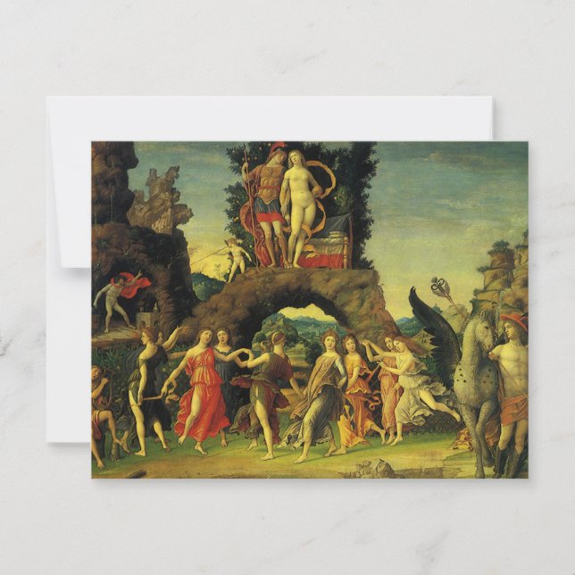 Parnassus, Mars y Venus por Andrea Mantegna (Anverso)