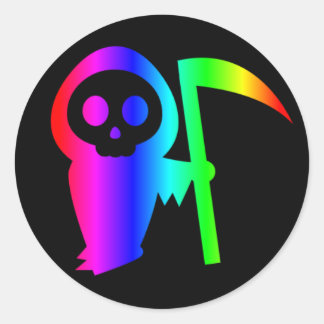 Paro arcoiris de tres pegatinas