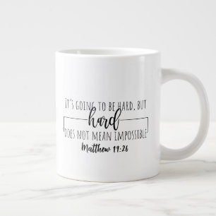 Paro de dos lados - taza de café gigante