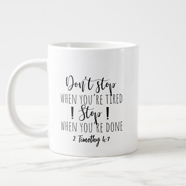 Paro de dos lados - taza de café gigante (Izquierda)