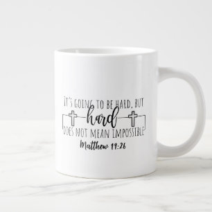 Paro de dos lados - taza de café gigante