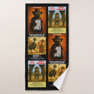 Parodia de cartel de película western
