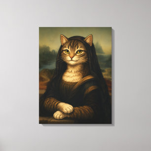 Parodia de gato de la Mona Lisa Arte del Renacimie