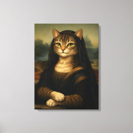 Parodia de gato de la Mona Lisa Arte del Renacimie