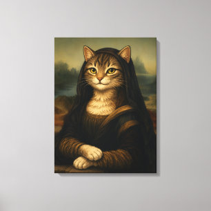 Parodia de gato de la Mona Lisa Arte del Renacimie