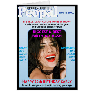 Parodia de Peopal Mag-Cumpleaños-Subir Foto-Modern