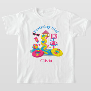 Parque acuático Camisa de Chica de cumpleaños Fies