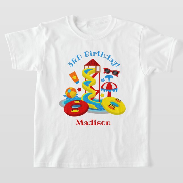 Parque acuático Camisa de cumpleaños Piscina Fiest (Distribución)