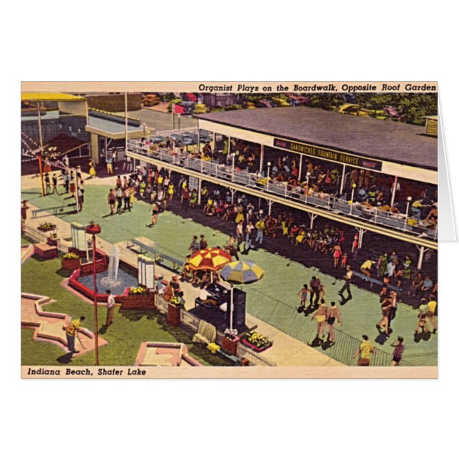 Parque de atracciones 1950 de Shafer del lago (Anverso (Horizontal))