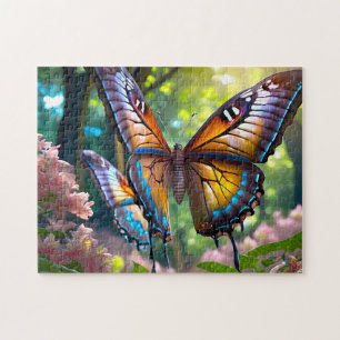 Parque de mariposa 3 Easy Brain Art Puzzle Photo P