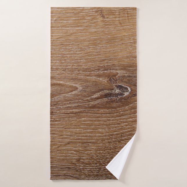 Parqué de roble nuevo, textura de parqué de madera (Toalla de baño)