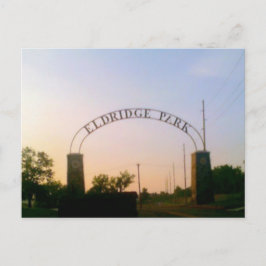 Parque Eldridge en Elmira, NY en la postal del ata