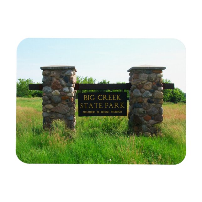Parque Estatal Big Creek, imán Iowa (Horizontal)