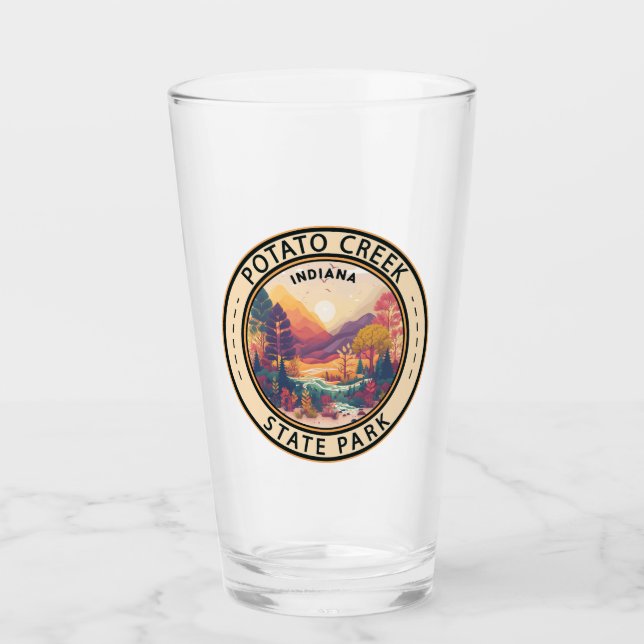 Parque estatal de la Potato Creek Emblem Indiana (Anverso)