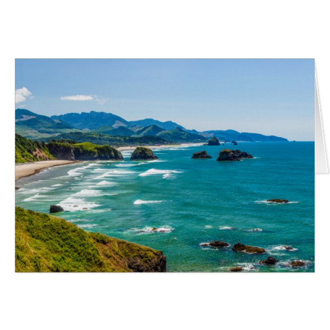 Parque Estatal Ecola, Oregón. Panorama de Crescent (Anverso (Horizontal))