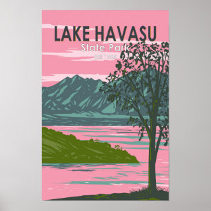 Parque Estatal Lago Havasu Arte de Viaje Vintage