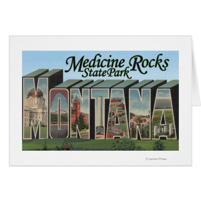 Parque Estatal Medicine Rocks, Montana (Anverso (Horizontal))