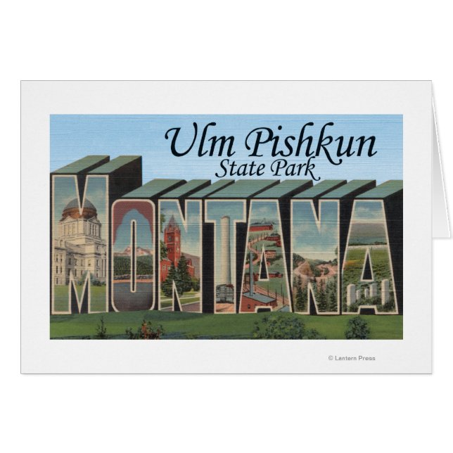 Parque Estatal Ulm Pishkun, Montana (Anverso (Horizontal))