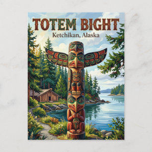 Parque Histórico Estatal Totem Bight Alaska Postal