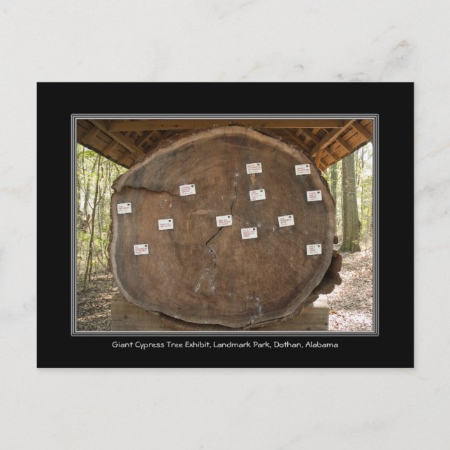 Parque histórico monumental, tarjeta postal Dothan (Anverso)