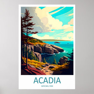 Parque Nacional Acadia Arte de Pared de Viaje Impr