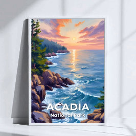 Parque Nacional Acadia | Arte de Viaje Pintura Mai