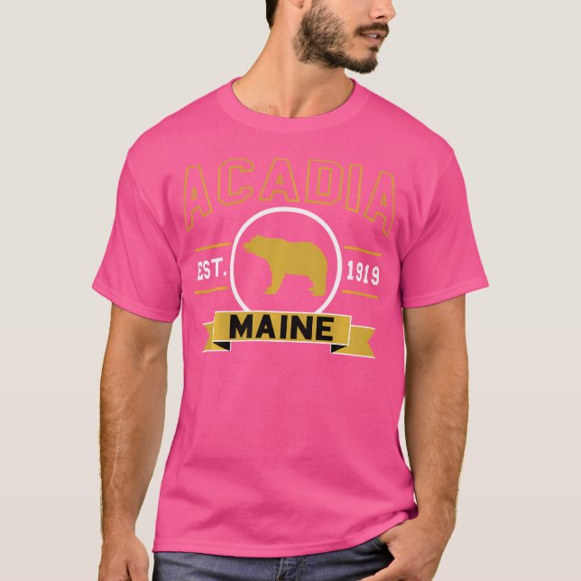 Parque nacional Acadia Camisa Camisa Campamento de (Anverso)