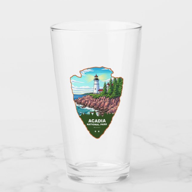 Parque Nacional Acadia Maine Arrowhead (Anverso)