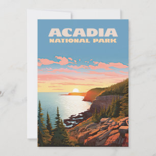 Parque nacional Acadia Maine Coast Retro