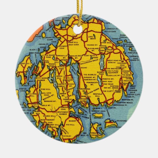 Parque Nacional Acadia - Ornamento de la Isla del  (Frente)