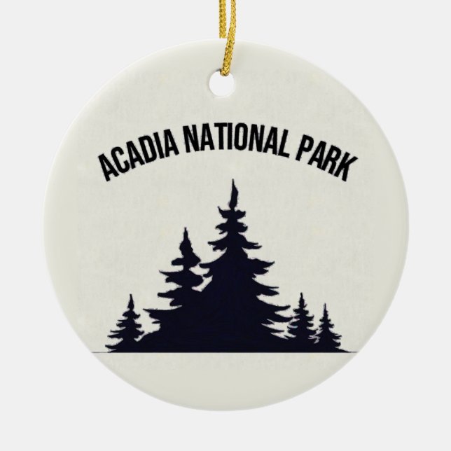 Parque nacional Acadia Ornamento de Navidad (Frente)