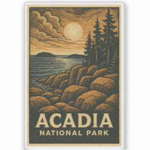Parque nacional Acadia Pegatina Vinyl
